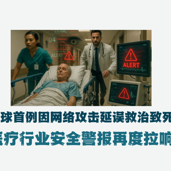 全球首例因网络攻击延误救治致死，医疗行业安全警报再度拉响
